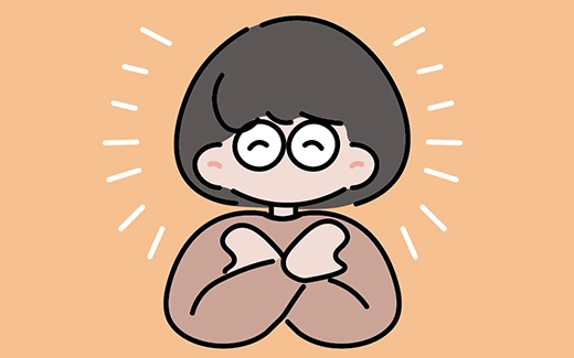 家族に感謝する絵